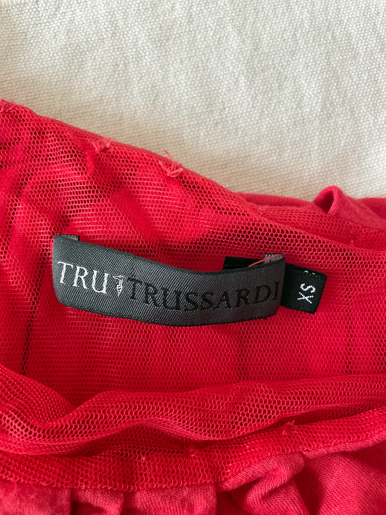 Vestido Trussardi XS Rosa Coral Luxury Italian Dress Vestido Corto 3