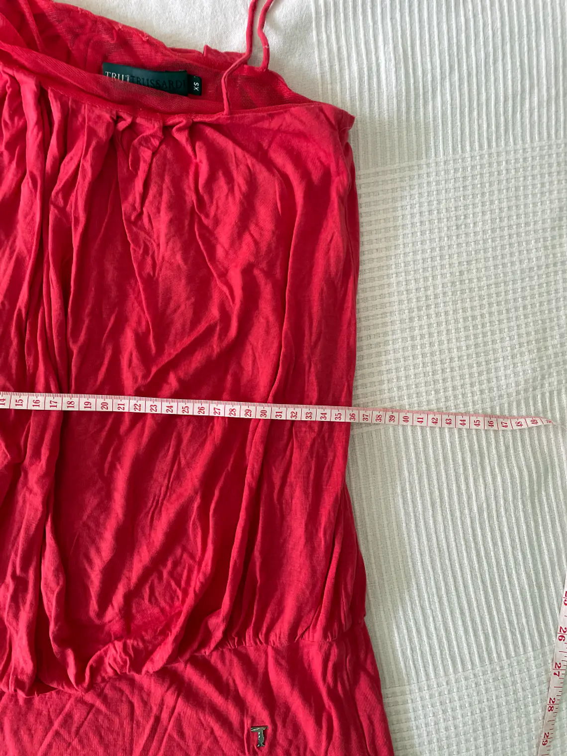 Vestido Trussardi XS Rosa Coral Luxury Italian Dress Vestido Corto 6