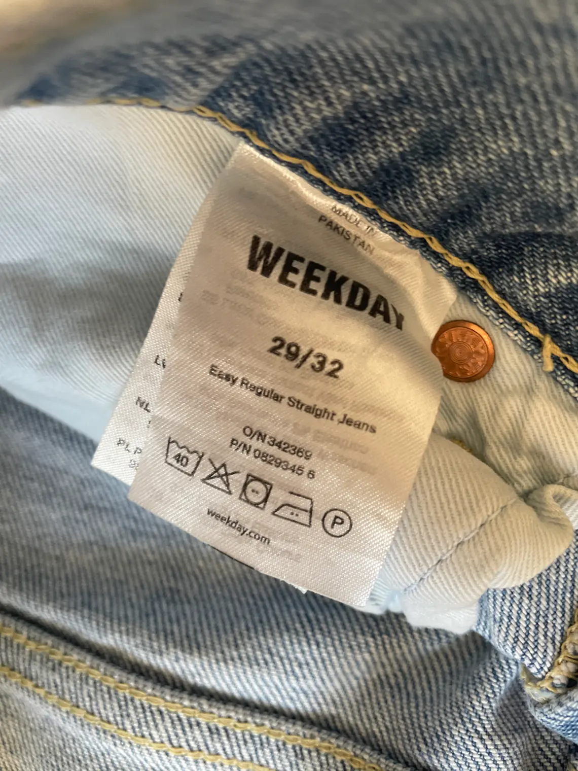 Jean Azul Weekday 29/32 Denim Retro Y2K Minimalist Scandi Style 10