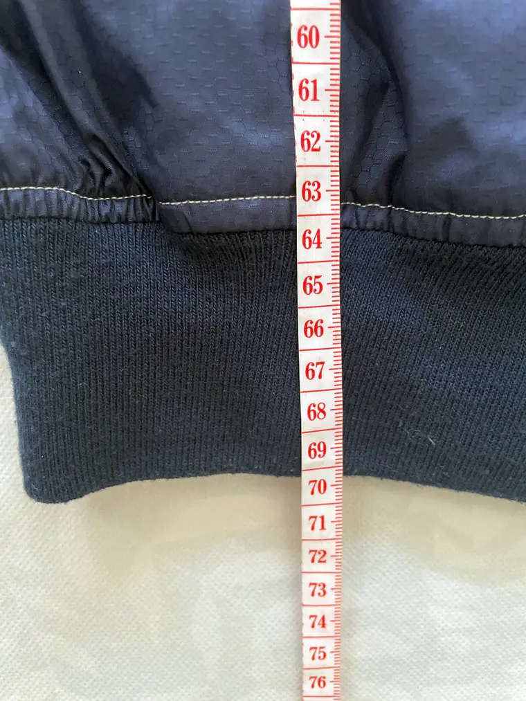 Chaqueta Fishbone S Azul Blanco Color-Block Retro NinetyTwo 6