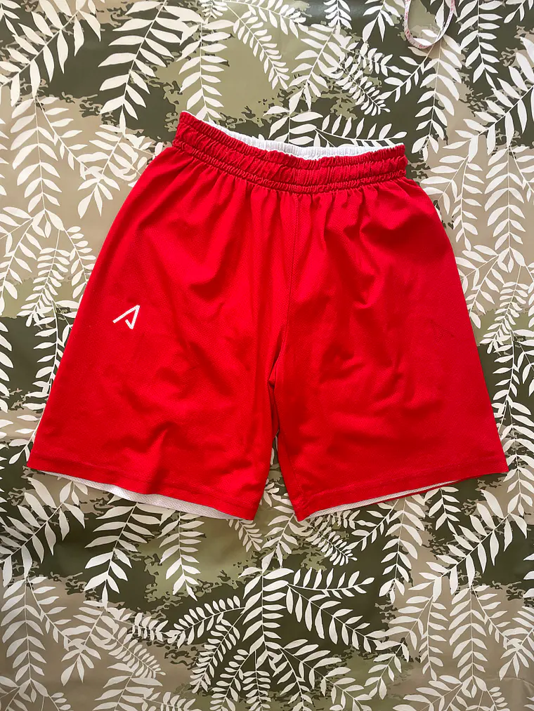 Short Deportivo Rojo S Sin Marca Doble Tela Retro activewear Track 1