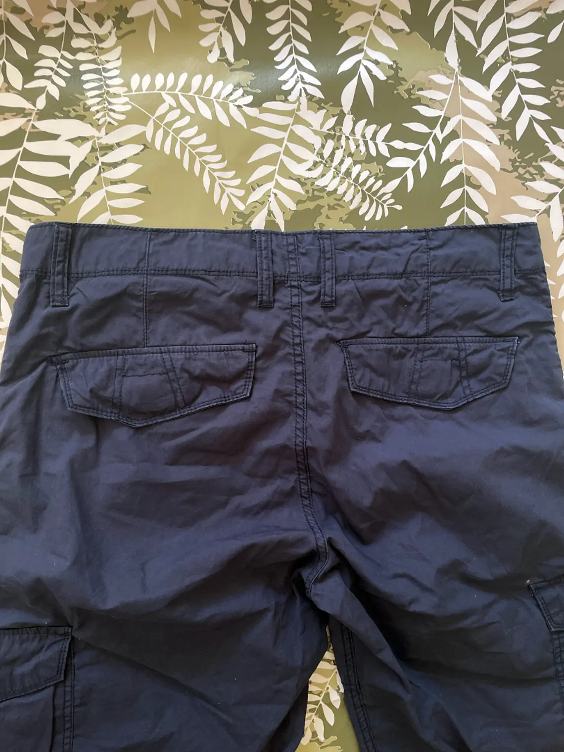 Short Cargo Azul Marino Morgan L Pasacinturón Casual Utility 4