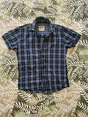 Camisa Jack & Jones M Manga Corta Pattern Azul Retro Summer Tee