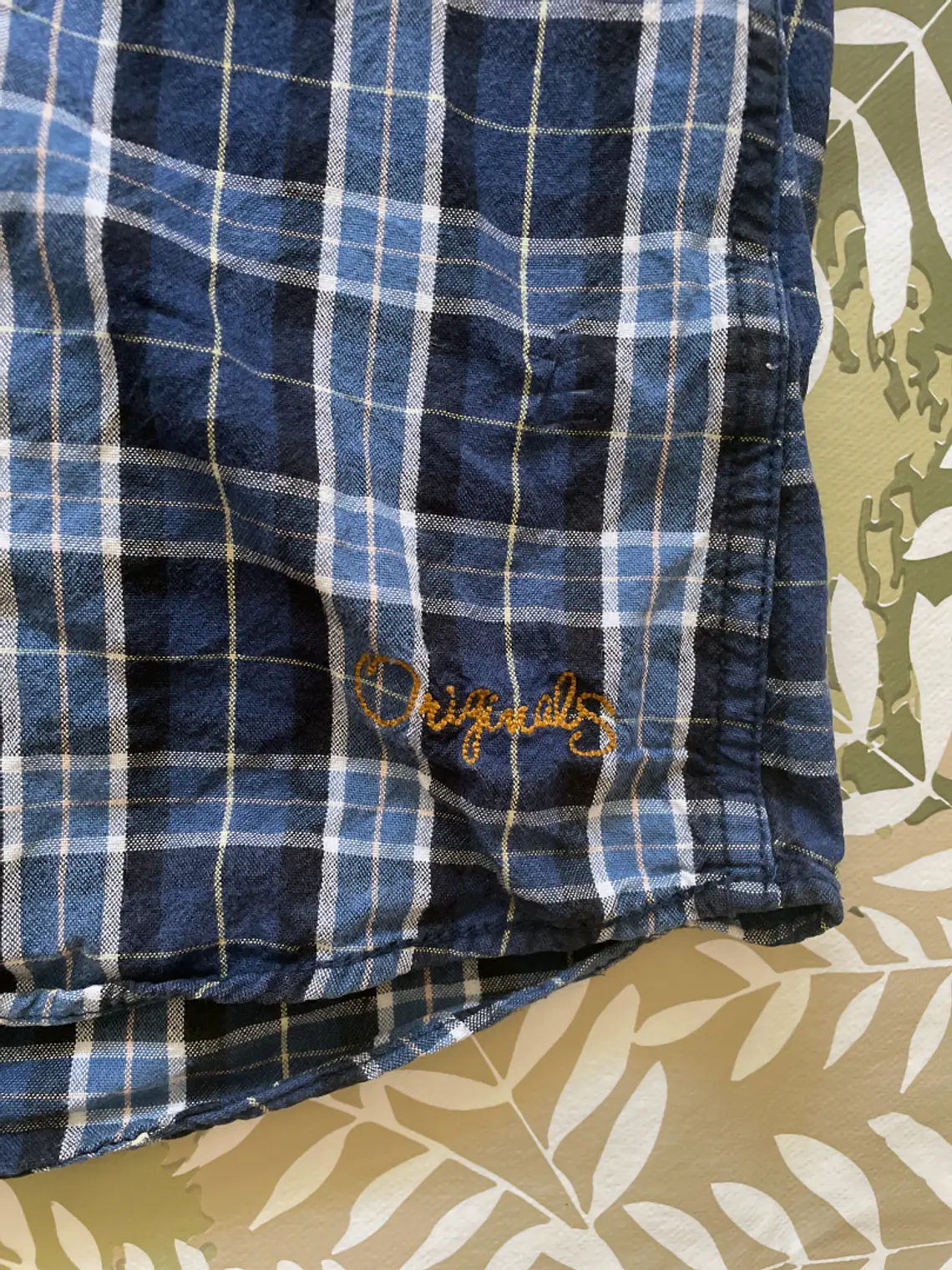 Camisa Jack & Jones M Manga Corta Pattern Azul Retro Summer Tee 3