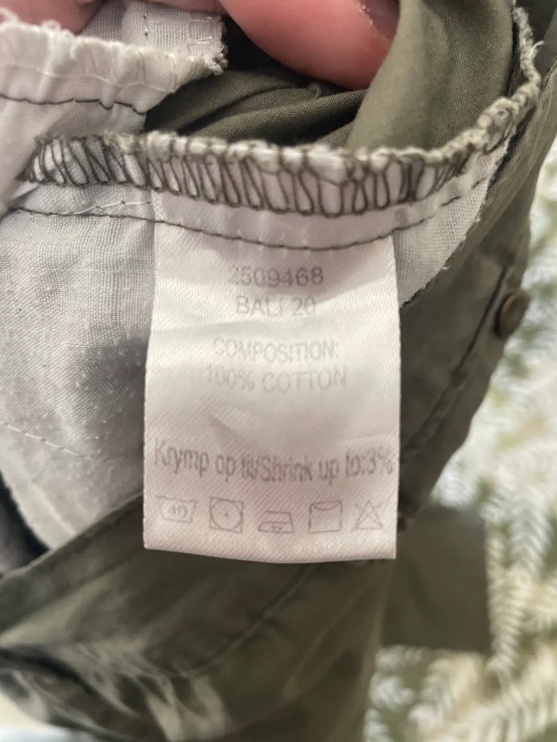 Pantalón Cargo Caqui XL Bali 20 Algodón Gorpcore Tactical 2