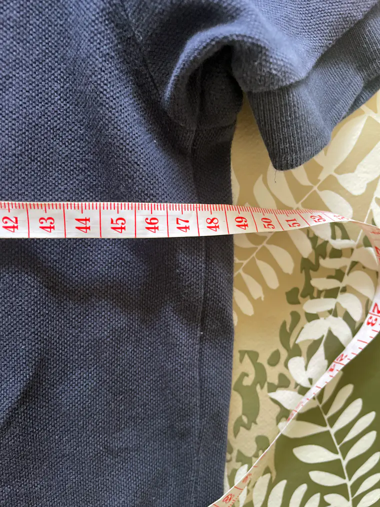 Polo Azul George M Classic Fit Casual Retro Essential Polo 3