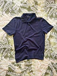 Polo Azul George M Classic Fit Casual Retro Essential Polo - Miniatura 1