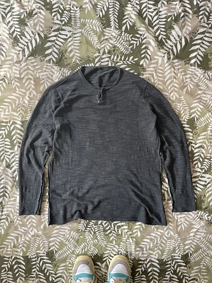 Camiseta Transit Lujo Italia Cuello Mao Hippie Avant-Garde Raw