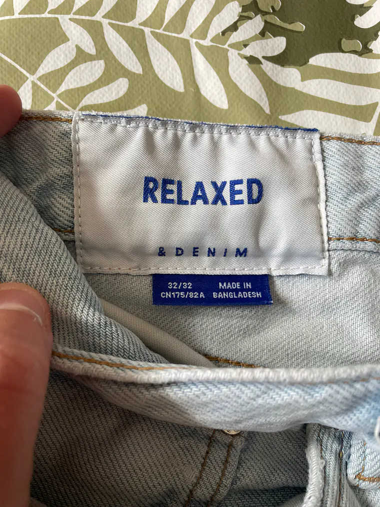 Jean Celeste H&M 32/32 M/L Relaxed Denim Retro 90s Style 3