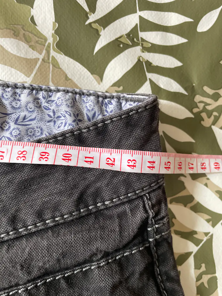 Jean Engbers L Talla 44/46 Gris Oscuro Straight Fit Denim Retro 9