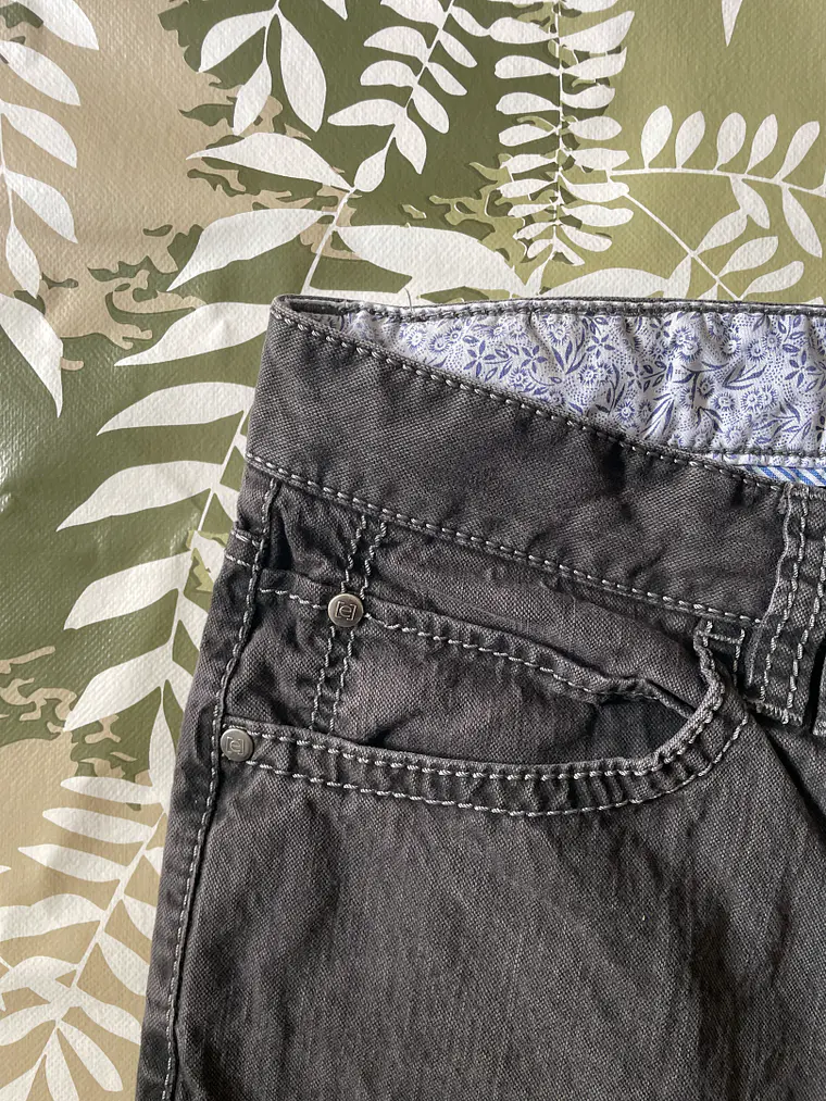 Jean Engbers L Talla 44/46 Gris Oscuro Straight Fit Denim Retro 4