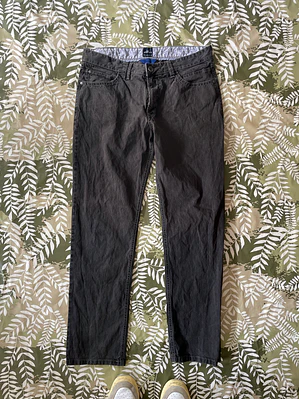 Jean Engbers L Talla 44/46 Gris Oscuro Straight Fit Denim Retro