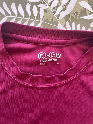 Camiseta Deportiva M WDis Bordó Heavy Activewear Sporty Tee