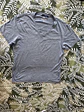 Camiseta Gris H&M L.O.G.G. XL Cuello Pico Grandota Basic - Miniatura 1