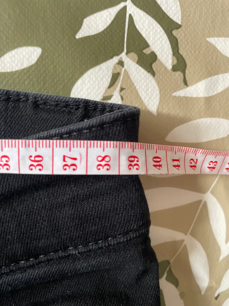 Jean Just Junkies S Talla 38/40 Negro Super Slim Flex Y2K 3