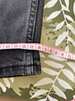 Jean Gris Vintage Slim Talla XS 34/36 Denim Retro Grunge Style - Miniatura 4