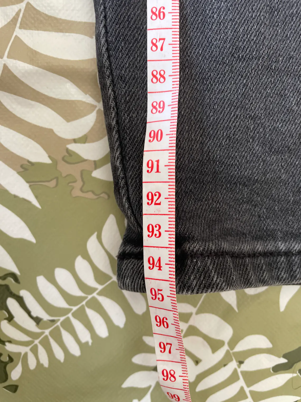 Jean Gris Vintage Slim Talla XS 34/36 Denim Retro Grunge Style 5