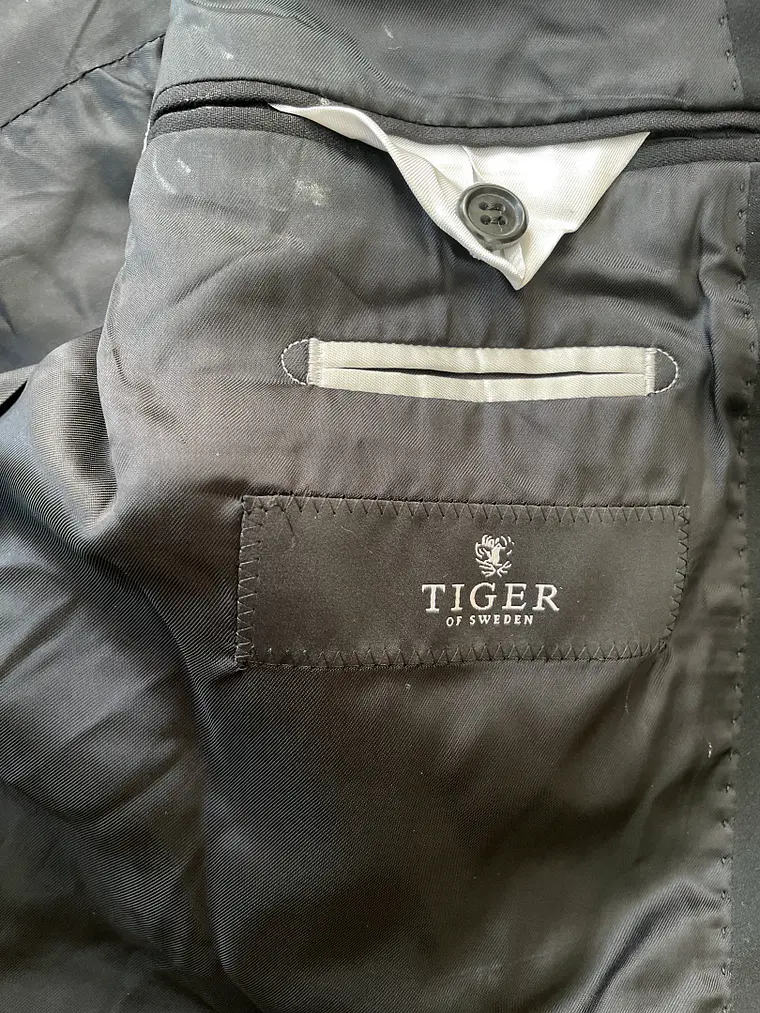 Blazer Tiger of Sweden XL Negra Lujo Escandinavo Tailored Chic 6