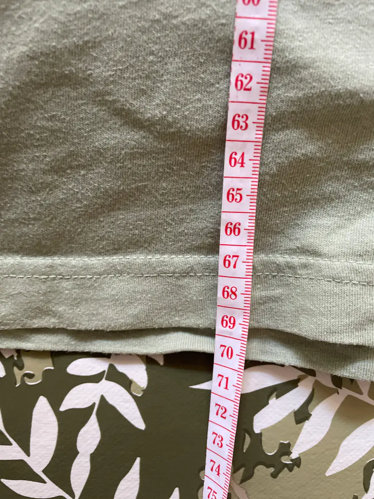 Camiseta Verde Suave H&M XL Manga Larga Relaxed Fit Basic 5