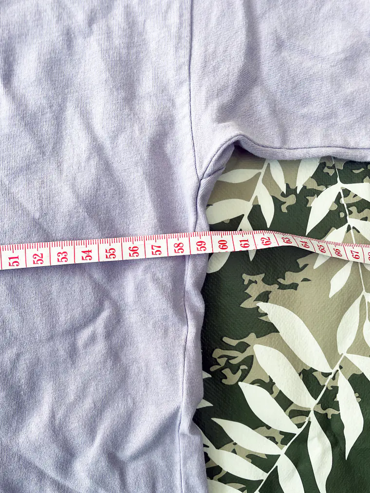 Camiseta Lila Pull & Bear L Oversized Pastel Retro Streetwear 4