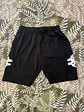 Short Deportivo Kappa M Negro Logo Bandas Jogger Retro Sport - Miniatura 2