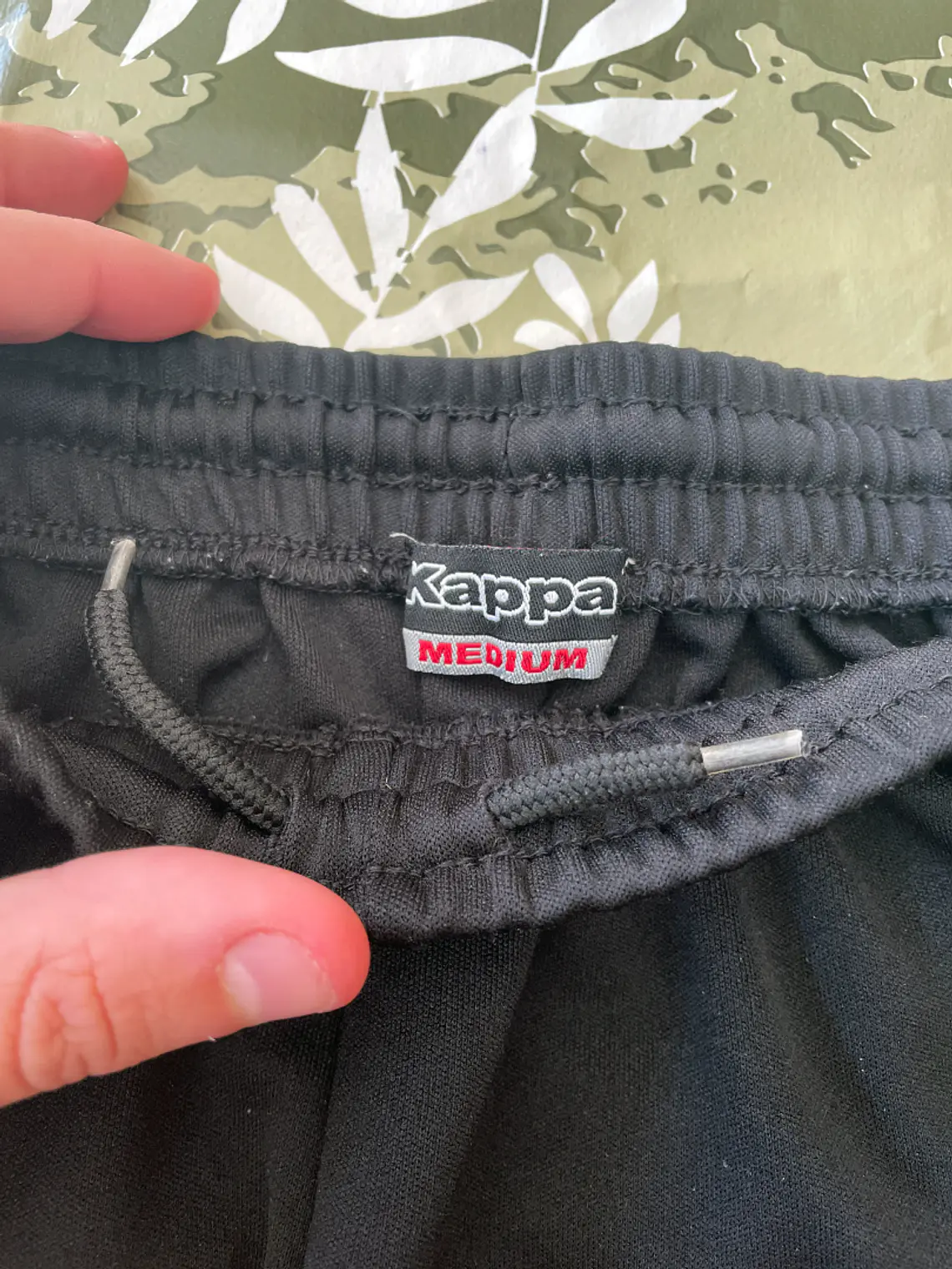 Short Deportivo Kappa M Negro Logo Bandas Jogger Retro Sport 6