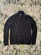 Cardigan H&M L Negro Doble Botonadura Knitwear Elegante - Miniatura 1