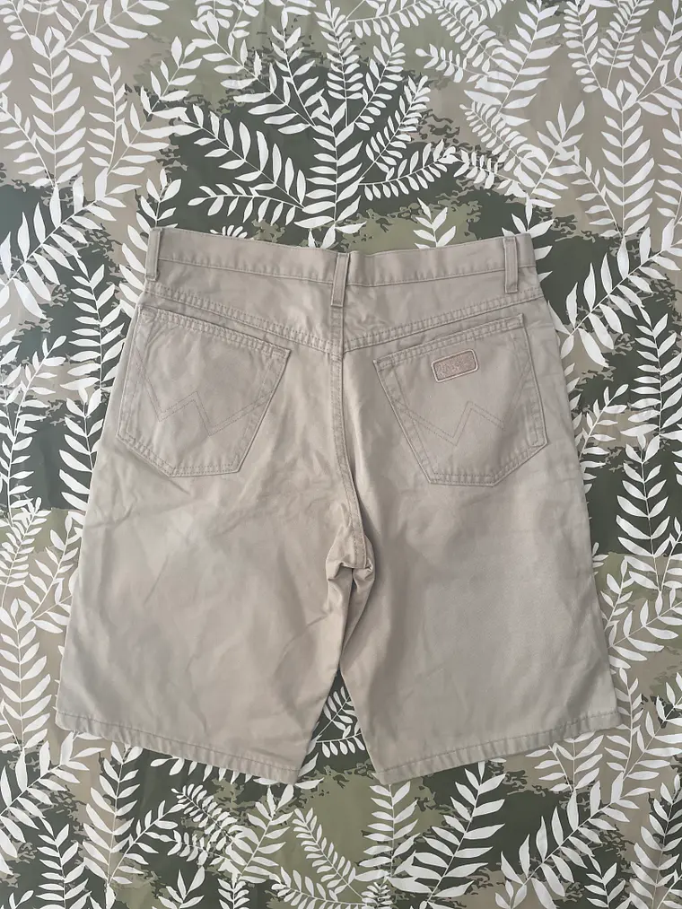 Short Wrangler M/L Talla 32 Beige Off-White Denim Retro Heritage 2