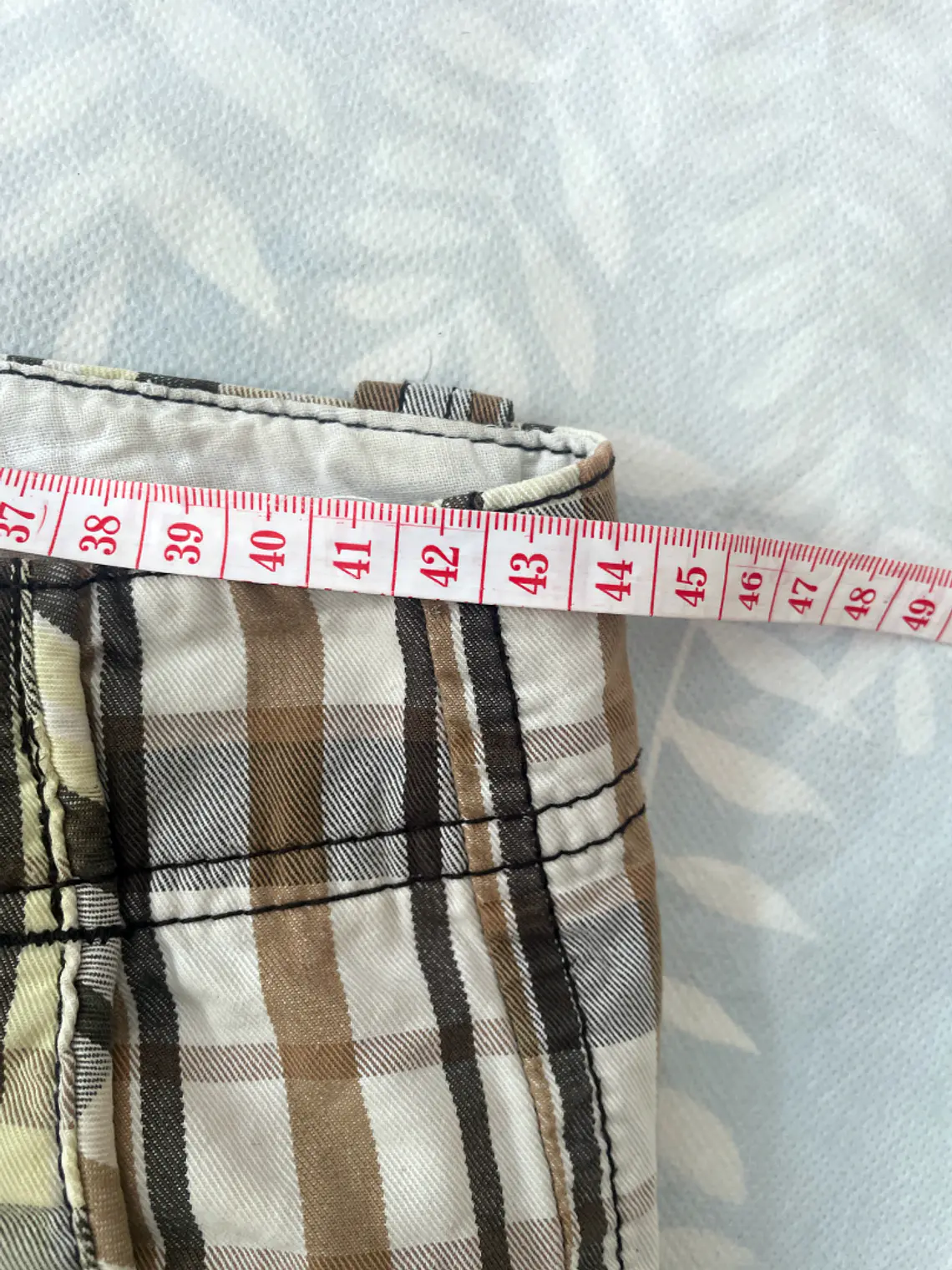 Short L.O.G.G. M Talla 32 Cuadros Verde Marrón Retro Casual 6