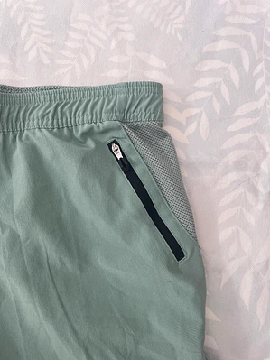 Short Decathlon S/M Turquesa Running Deporte Bolsillos Cierre