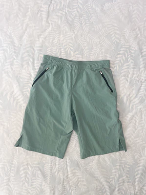 Short Decathlon S/M Turquesa Running Deporte Bolsillos Cierre