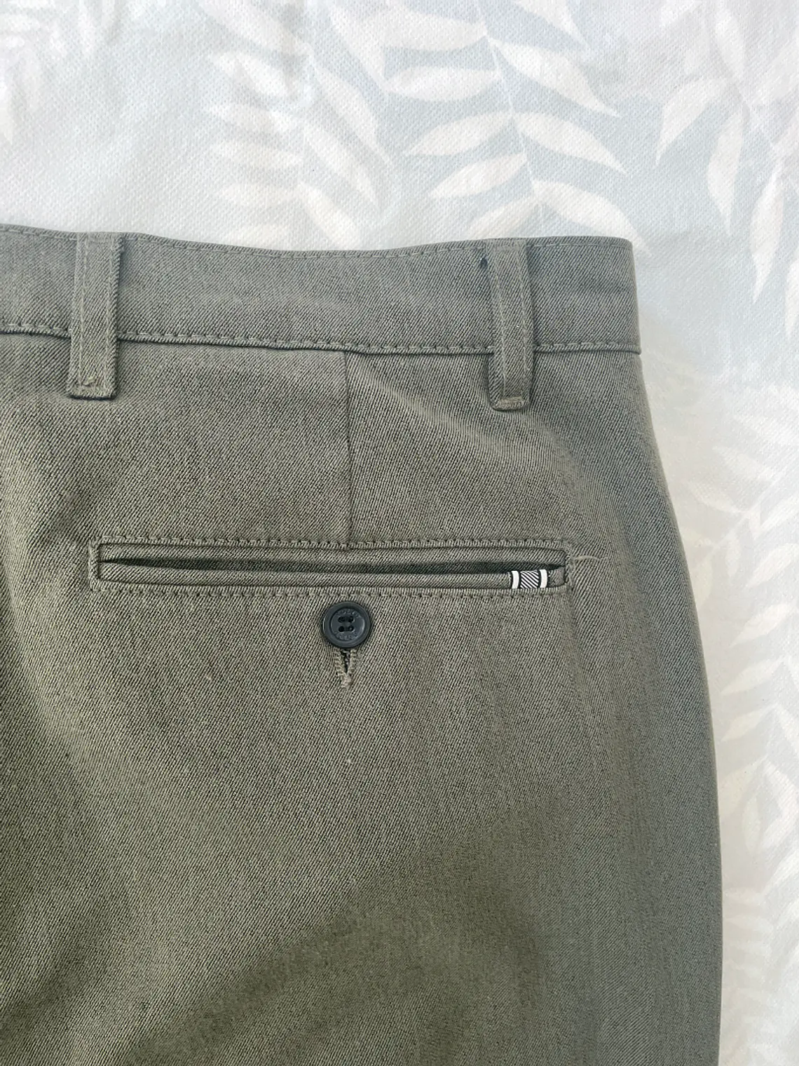 Pantalón Chino !SOLID XL Verde Marronado 34/32 Sastrería Casual 2