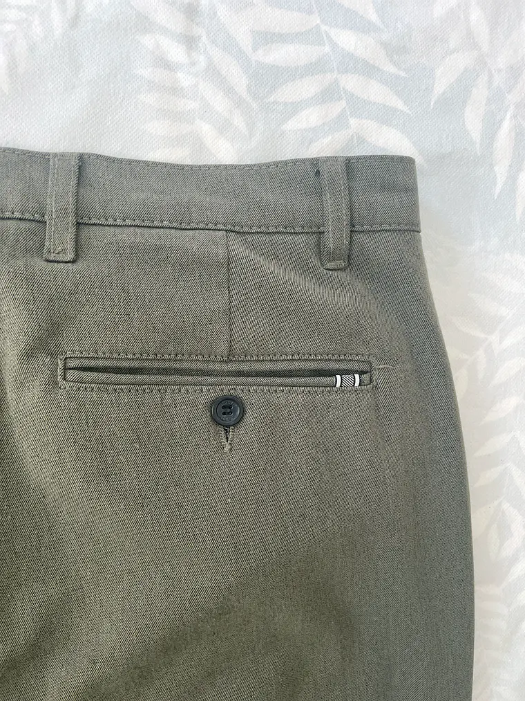 Pantalón Chino !SOLID XL Verde Marronado 34/32 Sastrería Casual 2