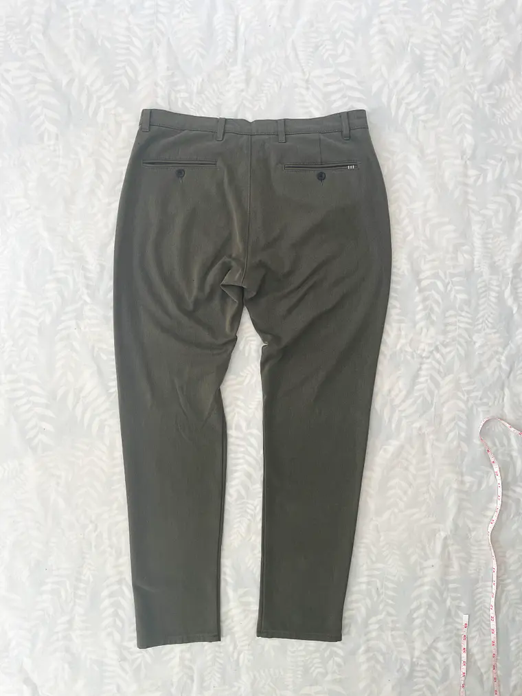 Pantalón Chino !SOLID XL Verde Marronado 34/32 Sastrería Casual 4