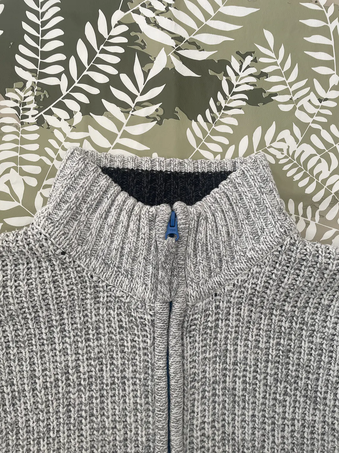 Chaqueta Punto Jacks XL Gris Cremallera Zip Est. 1993 Retro 3