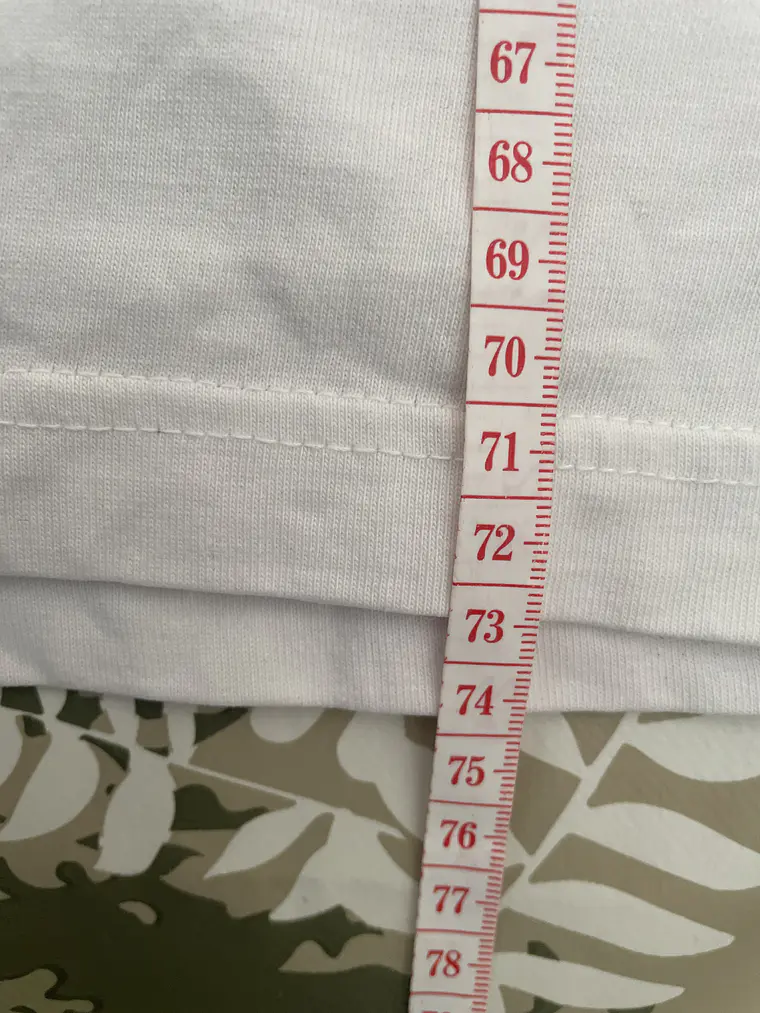 Camiseta Manga Larga H&M M Relaxed Any Time Soon White Tee 6