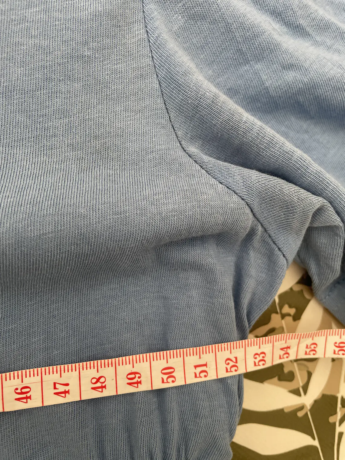 Camiseta Celeste H&M L Longline Extra Larga 81cm Tall Fit 3