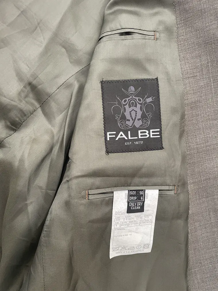 Americana Gris Oscuro Falbe 2XL Talla 56 Blazer Formal Business 5