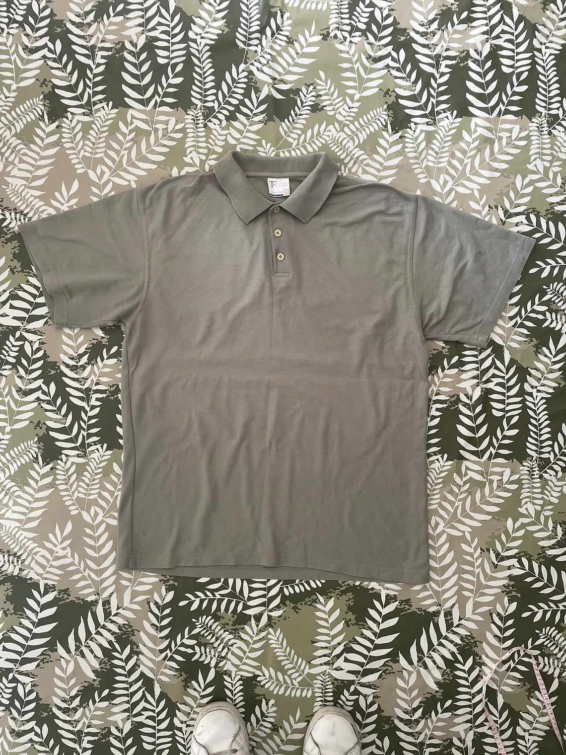 Polo Gris T-Line XL Minimalist Casual Basic Grey Polo 1