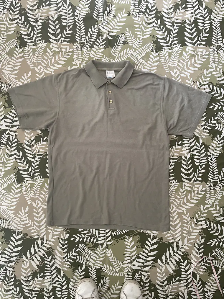 Polo Gris T-Line XL Minimalist Casual Basic Grey Polo 1