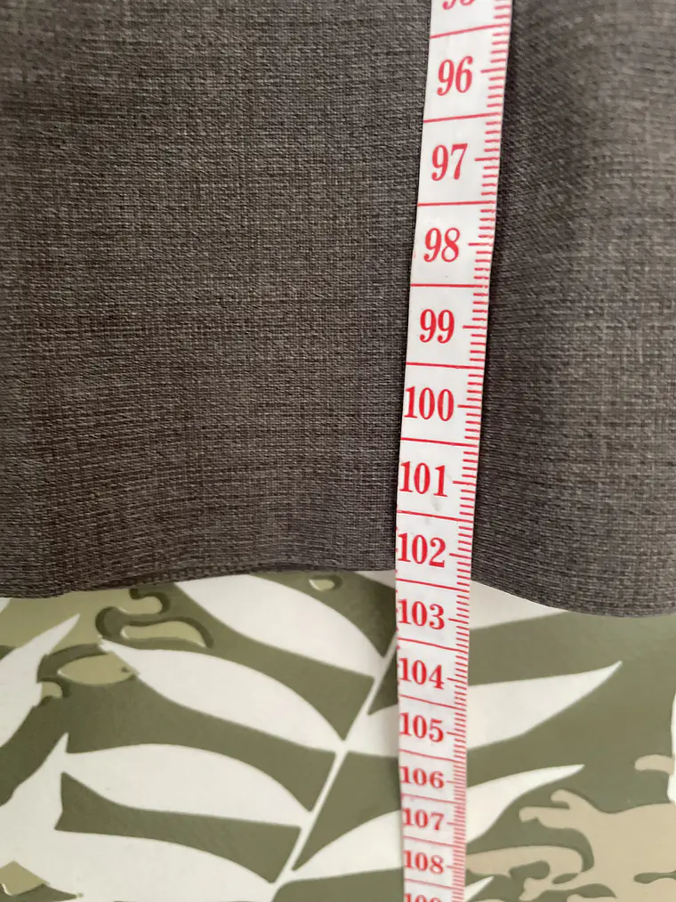 Pantalón Sastre 3XL 56 Marrón Grisáceo 100% Wool Lana Lujo 9