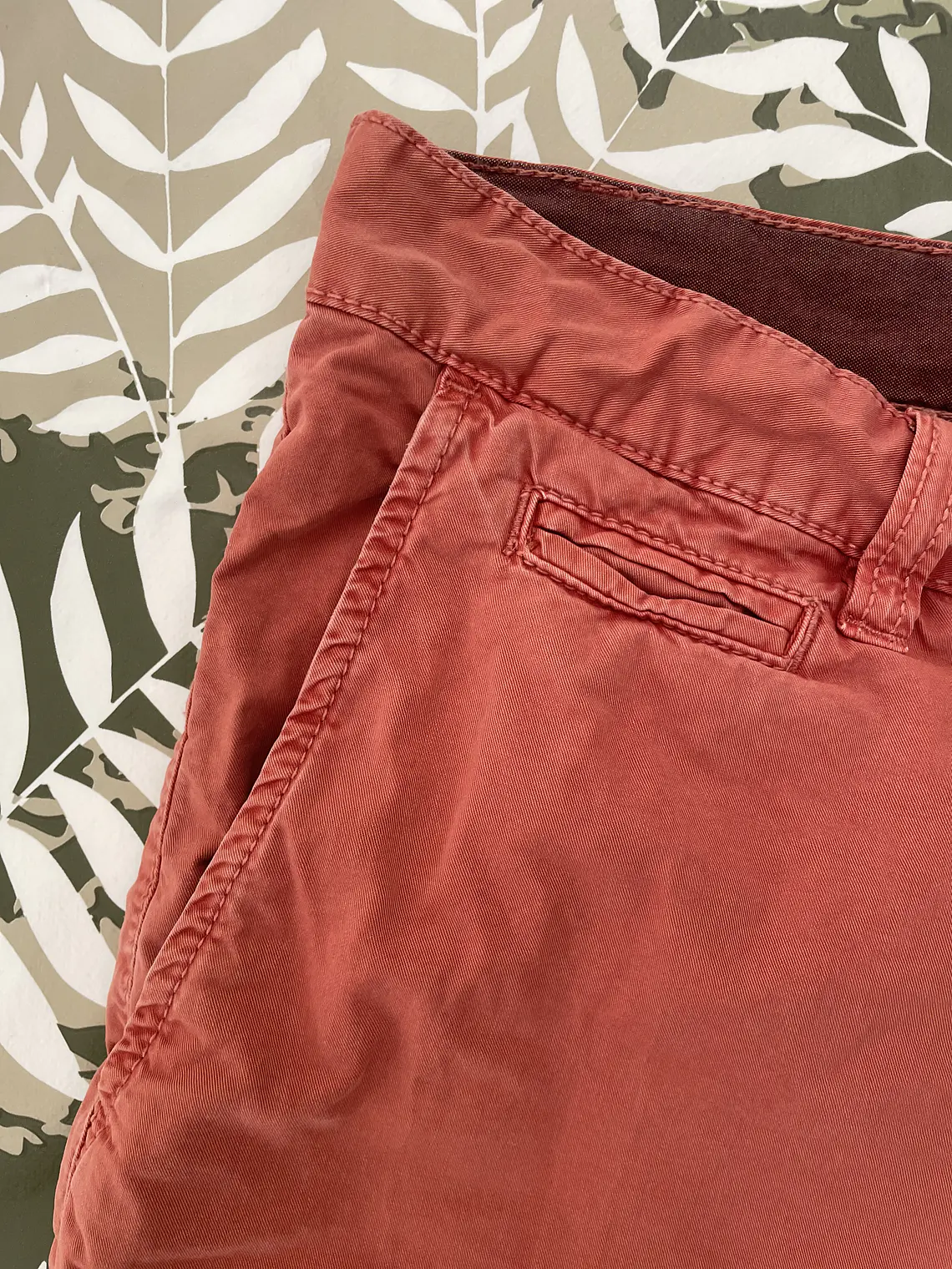 Short Chino Celio XL Talla 46 Naranja Ladrillo Summer Casual 3