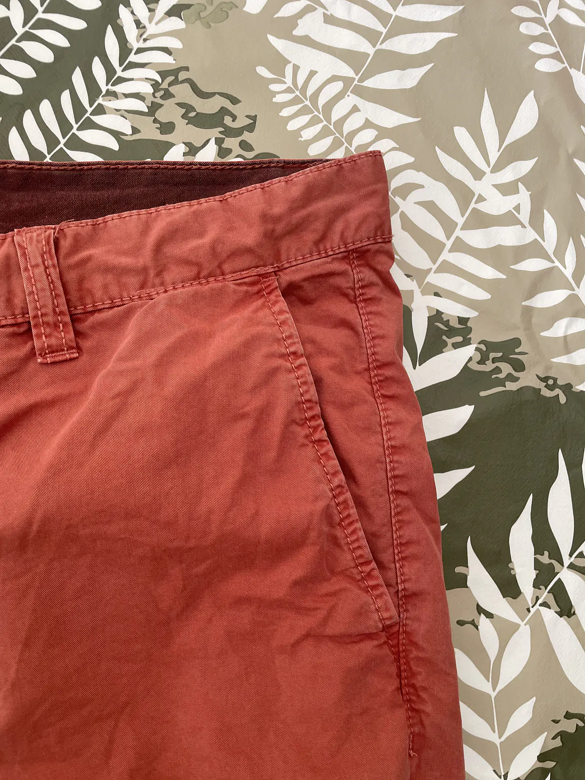 Short Chino Celio XL Talla 46 Naranja Ladrillo Summer Casual 5