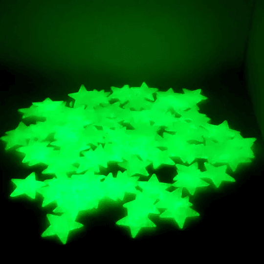 Sticker Fluorescente Estrellas