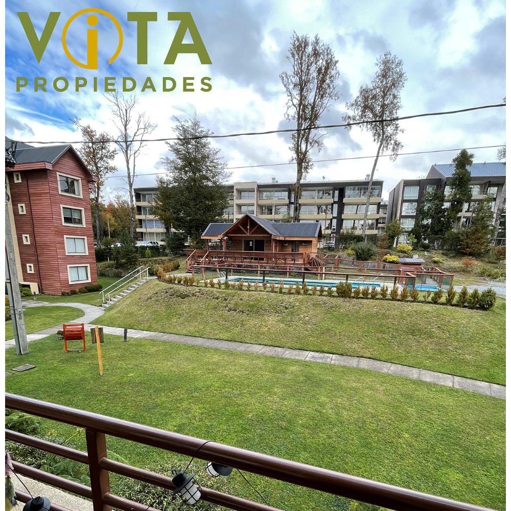 Arriendo departamento 2 dormitorios, 2 baños y balcón, Pucón 