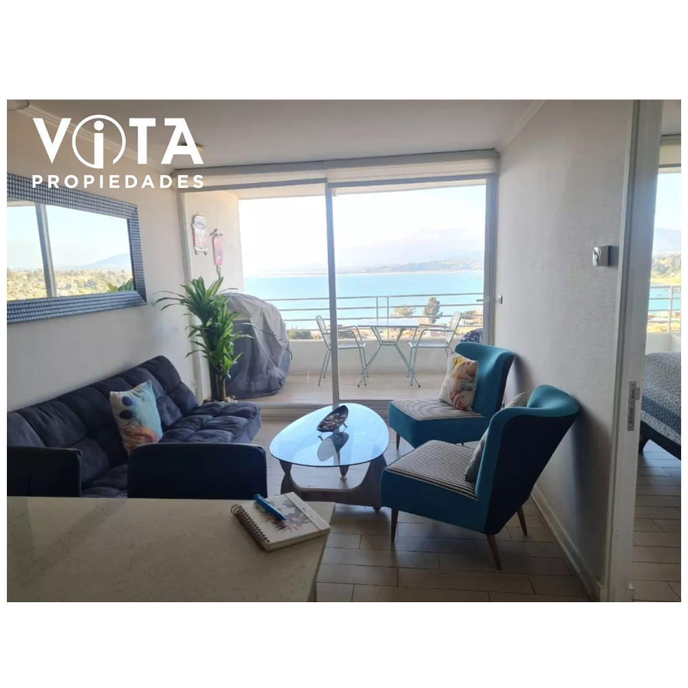 Venta departamento 1 dormitorio, 1 baño, Concón, Viña del Mar 