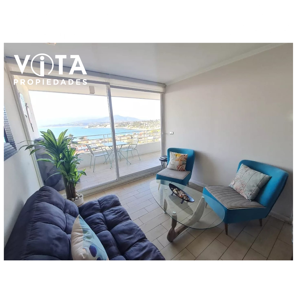 Venta departamento 1 dormitorio, 1 baño, Concón, Viña del Mar 