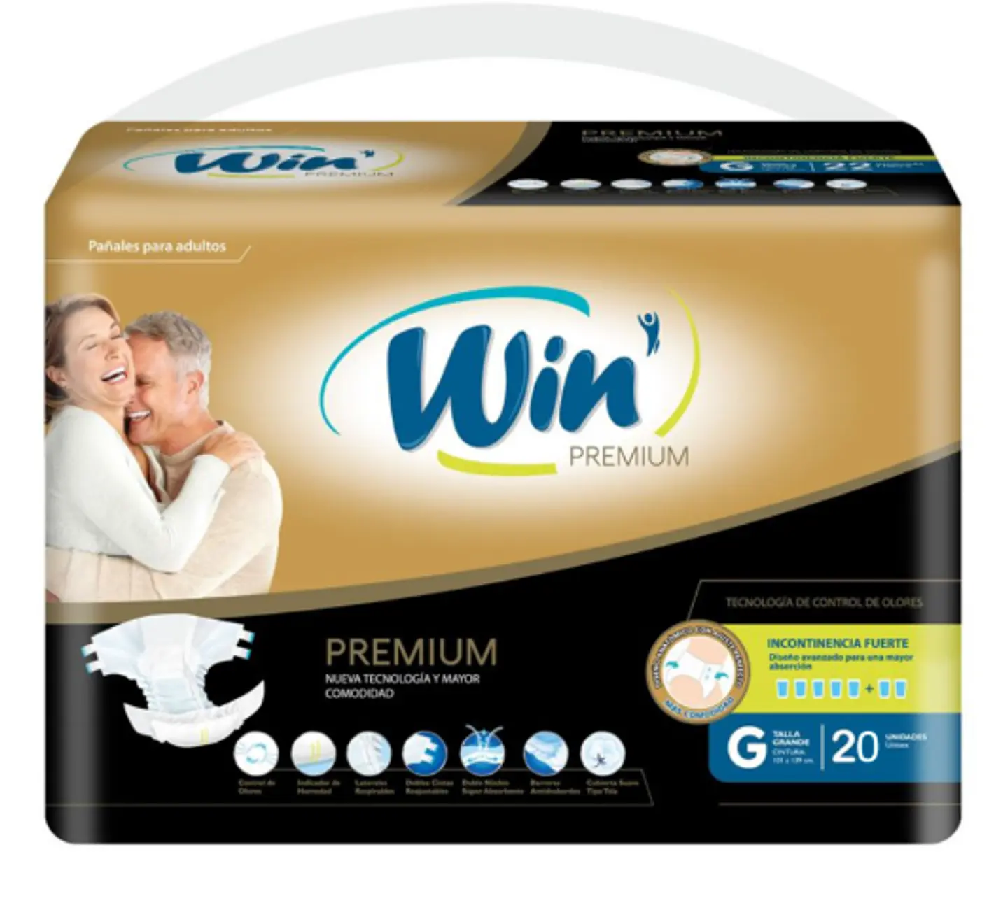 Win Premium Pañal Adulto Talla G 20 Unidades 1