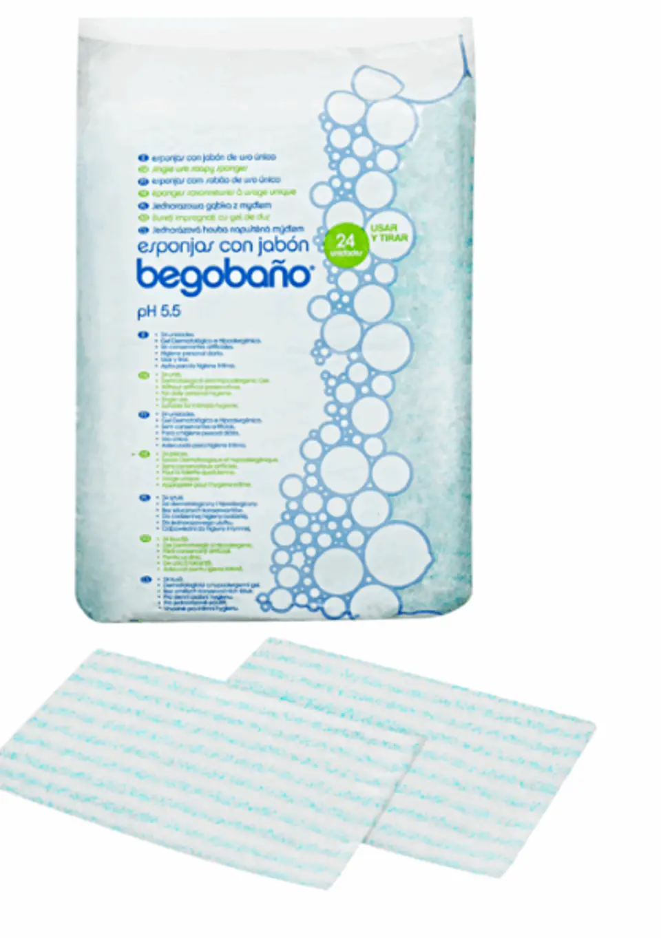 Esponja Baño Seco Begobaño 24 unidades 2