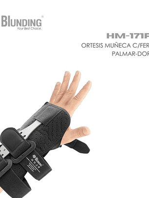 Ortesis Muñeca con Férula Palmar-Dorsal | Soporte Firme y Cómodo